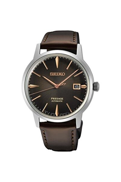 Seiko ساعة يد رجالية بريساج أوتوماتيك SRPJ17J