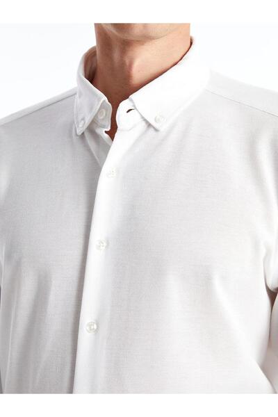 LC Waikiki LCW Vision Slim Fit Оксфорд з довгим рукавом Чоловічий гольф LCW Vision Slim Fit Оксфорд