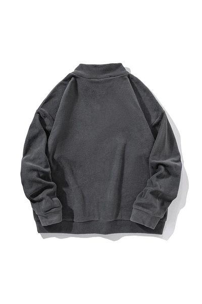 Trendiz Φούτερ Anthracite Unisex Fleece Stand-up Collar 2051
