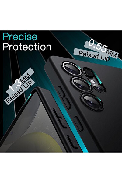 m.tk moveteck Galaxy s25 Ultra Kılıf Kamera Çıkıntılı Korumalı Yumuşak Renkli Silikon Kapak Mat Hisli
