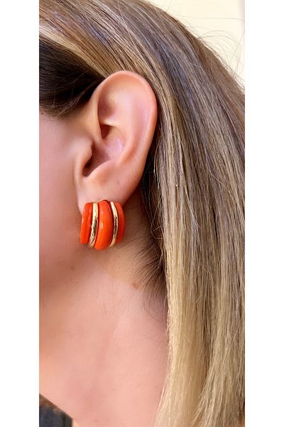 Store orange chic everyday earrings