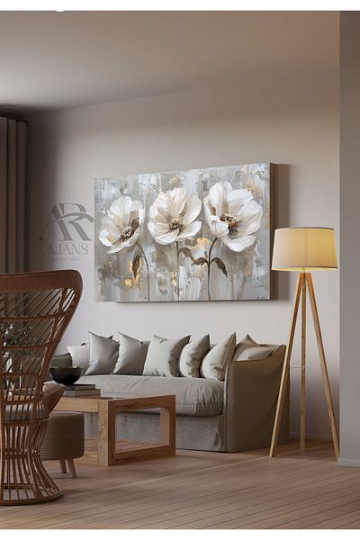 AR AJANS KANVAS TABLO Pictură decorativă pe pânză elegantă triplă puritate infinită