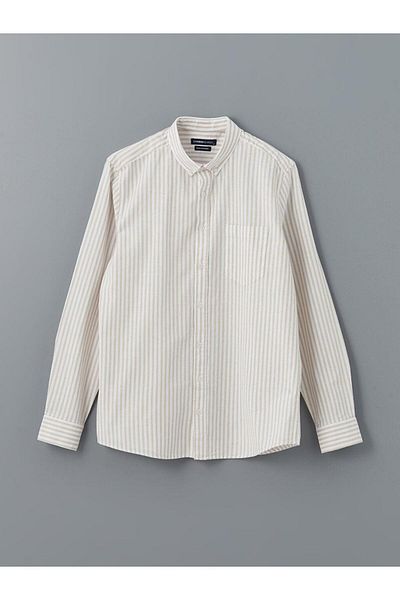 LC Waikiki Ανδρικό ριγέ μακρυμάνικο πουκάμισο LCWAIKIKI Classic Regular Fit