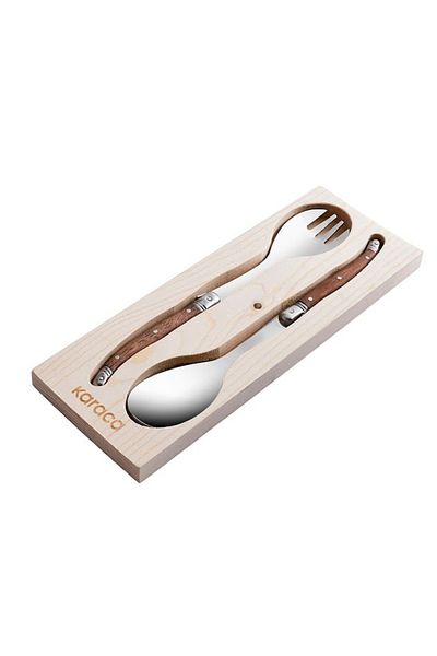 Karaca Rustic 2 Piece Salad Serving Set 25.5 cm