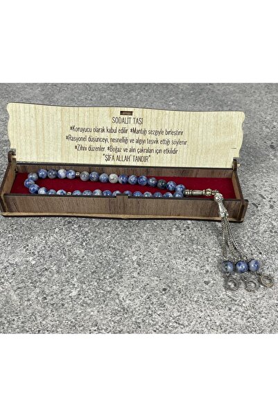 Sobe Hediyelik Sodalite Natural Stone Rosary 8mm