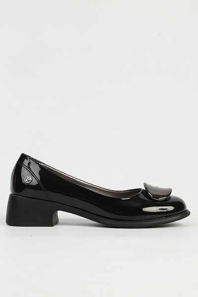 Pierre Cardin Black Skin Women's Heeled Shoes Pc-54764