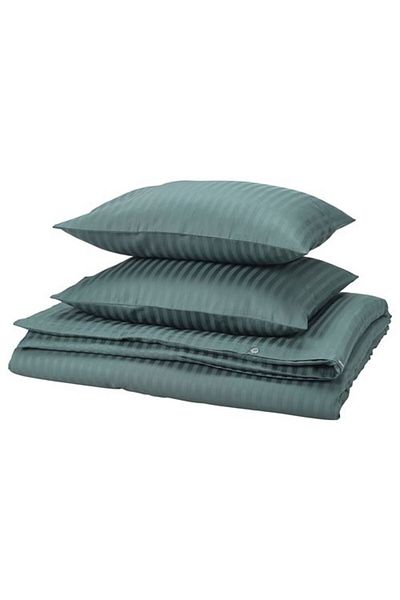 IKEA Комплект двоен плик за завивка в синьо-зелен цвят 240x220/50x60 см - NATTJASMIN