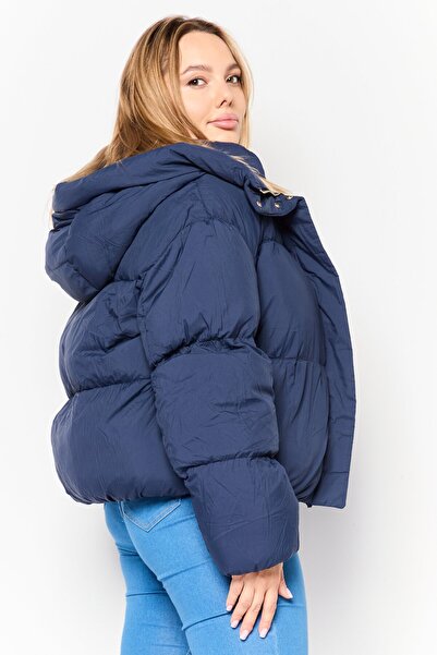 Tommy Hilfiger Women Plain Parka Jacket, Navy Blue