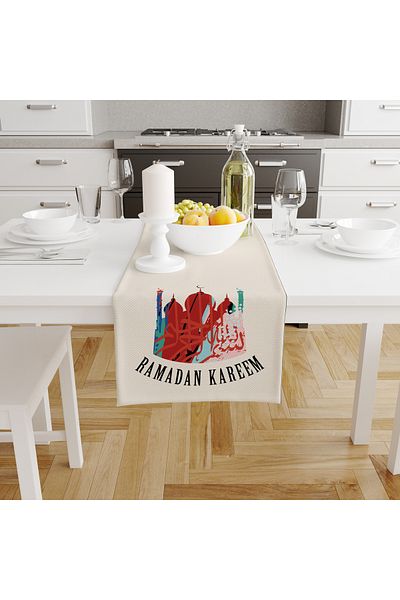 Filamente Ramadan Runner / Ramadan Pattern / Stain Resistant - Washable Micropetek Fabric 140x40