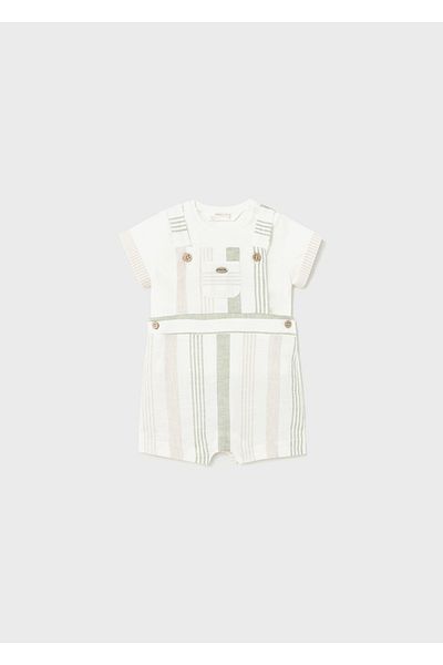 MAYORAL Summer Baby Boy Blouse Short Jumpsuit Set