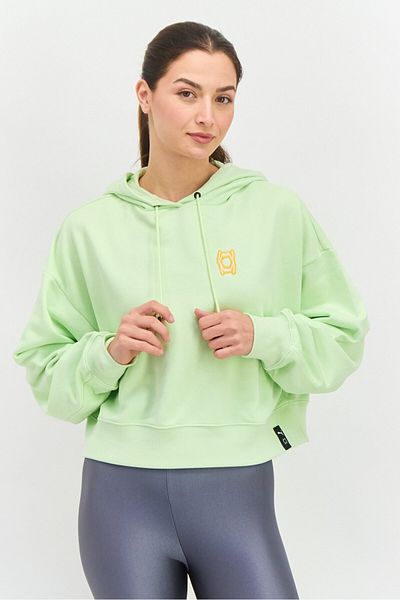 Puma Women Sportswear Fit Hooded Outdoor Sweatshirt, Lime Green