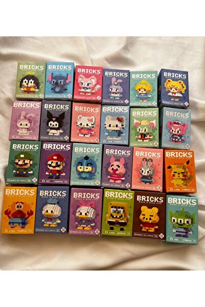 womi Bricks Mini Blok Yapı Taşı Yapboz Figür (RASTGELE 1 MODEL GÖNDERİLİR)