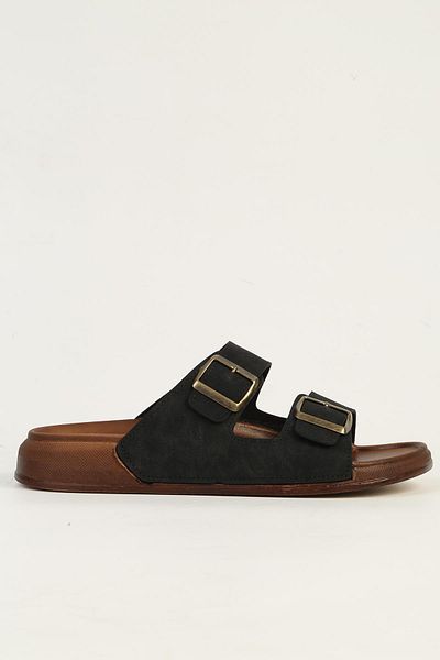 Pierre Cardin Men's Black Slippers Pc-7411