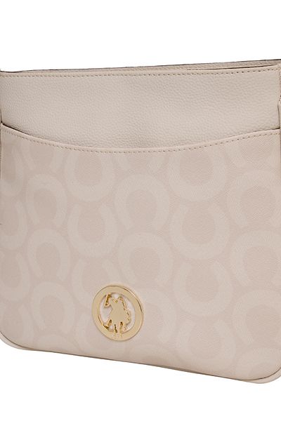 U.S. Polo Assn. Ecru Women's Messenger Bag Us25146