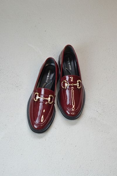 Sister in Love Mocasini de dama din piele lacuita lucioasa cu detaliu Iva Stone