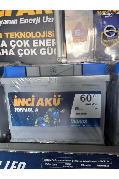 İnci 12 Volt 60 Amper Inci Akü. Güncel - Yeni Üretim.!!