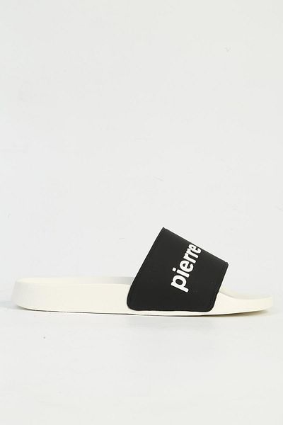 Pierre Cardin Мъжки чехли в бяло и черно PC-7435