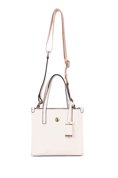 U.S. Polo Assn. Us25139 Geantă de damă albă model Messenger