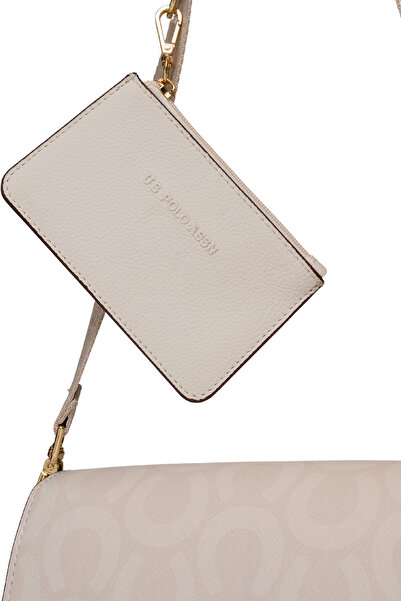 U.S. Polo Assn. Us25162 Model Ecru Women's Messenger Bag