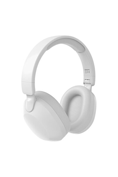 Universal Snopy Sn-Bt37 Chord White Tf Card Enabled Bluetooth Headset
