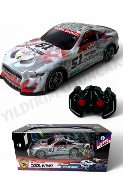 YILDIRIM OYUNCAK Uzaktan Kumandalı Pilli Full Fonksiyon 1:24 Rüzgar Araba (Co...