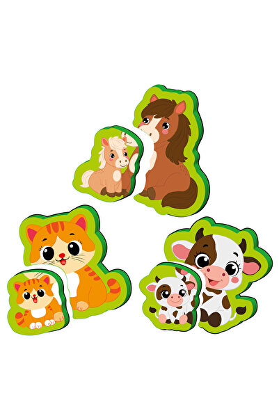 yükselen zeka İlk Pofidik Magnet Puzzle - Çiftlik Hayvanları