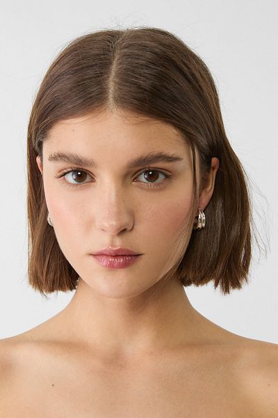 Stradivarius Set of 3 textured earrings