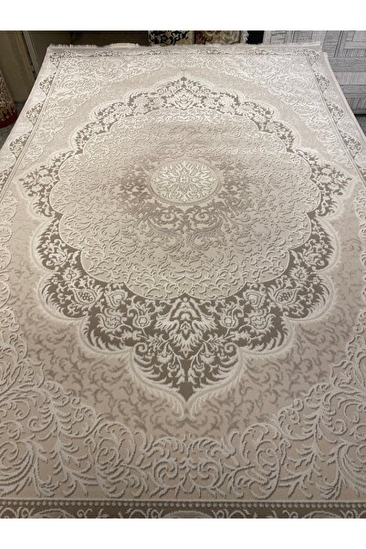 KARAR HALI Kahve krem bej yün salon halısı