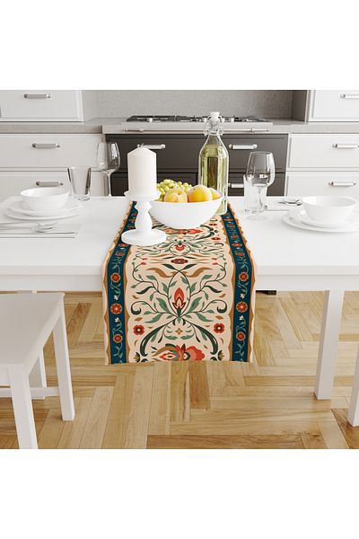 Filamente Ramadan Runner / Ramadan Pattern / Rezistent la pete - Tesatura Micropetek lavabila 140x40