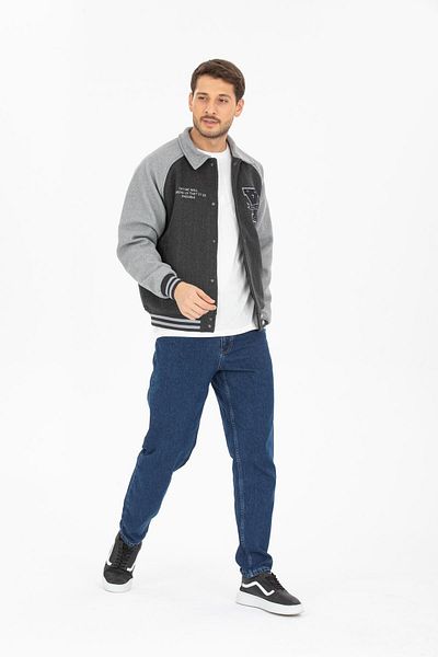 Store Men's Buttoned College Coat