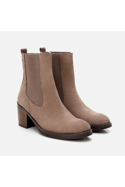Hotiç Genuine Leather Mink Women's Heeled Boots