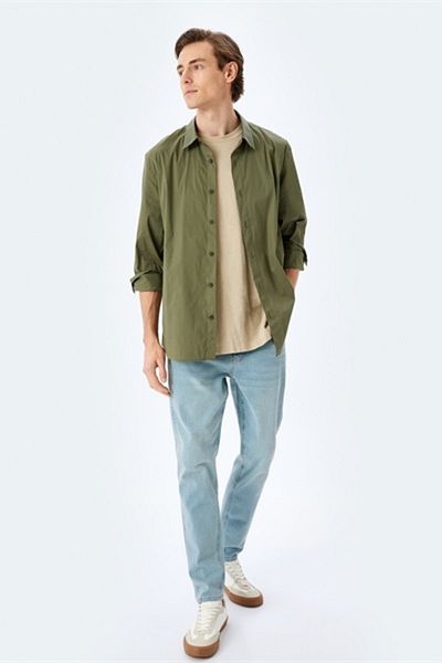 Koton Ανδρικό τζιν παντελόνι Micheal Skinny Light Indigo 5sam40047ıd