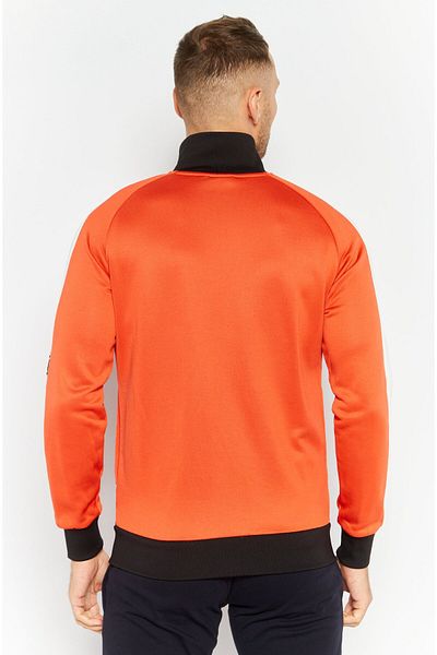 Puma Men Sportswear Fit Long Sleeve Outdoor Bomber Jacket, Orange Combo