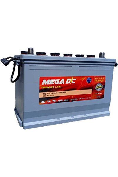 Mega DC Premium Line 12v 105 Amper 750a (EN) Akü (2025 ÜRETİM)