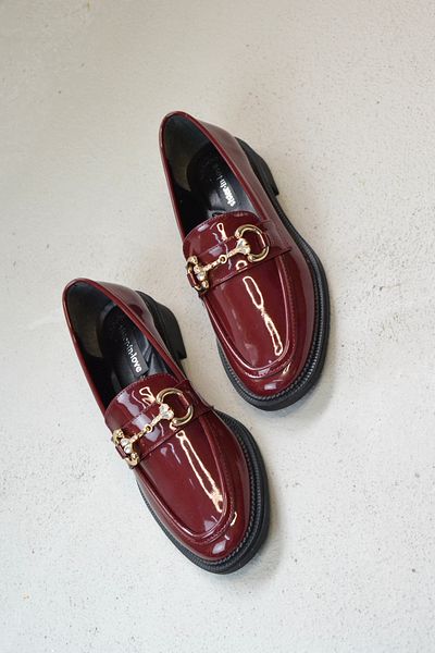 Sister in Love Mocasini de dama din piele lacuita lucioasa cu detaliu Iva Stone