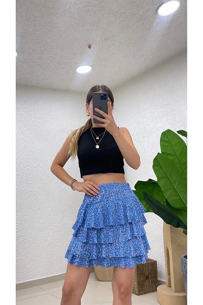 Nazline FUSTA MINI CU MODEL STRATIFICAT DE DĂME