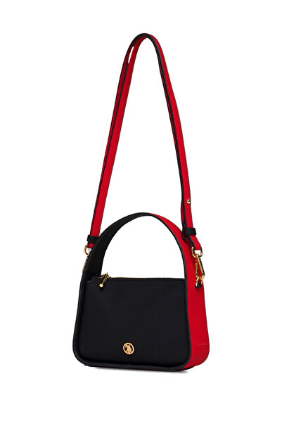 U.S. Polo Assn. Geantă de umăr pentru femei albastru-marin-roșu Us25259