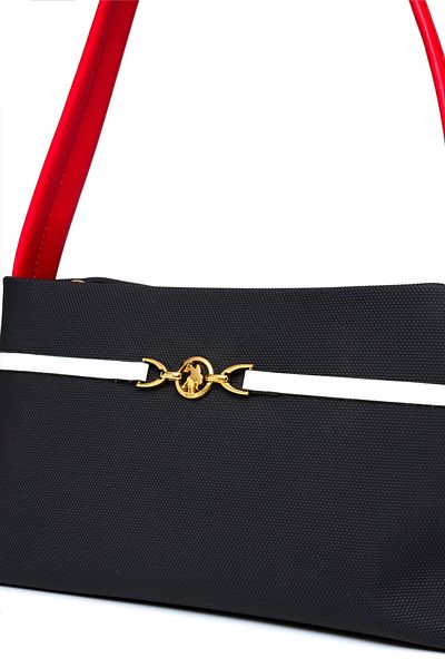 U.S. Polo Assn. Geantă de umăr pentru femei albastru-marin-roșu-alb Us25230