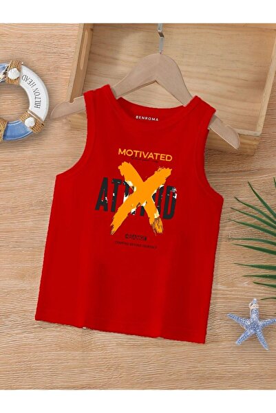 BENROMA CRTANI LIK ŠTAMPANA DEČIJA MAJICA BEZ RUKAVA