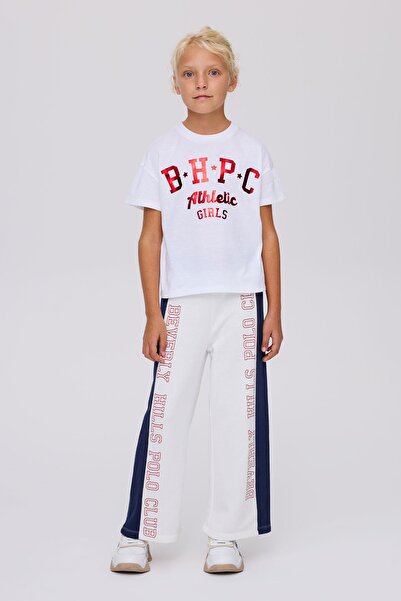 Beverly Hills Polo Club BG Store Kız Çocuk Beyaz Tshirt