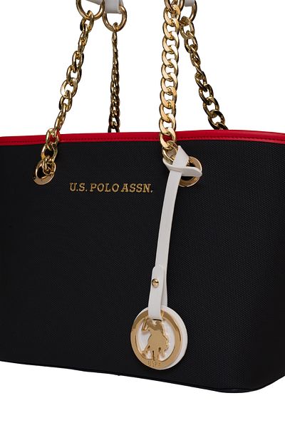 U.S. Polo Assn. Geantă de umăr pentru femei albastru-marin-roșu-alb - Us25251