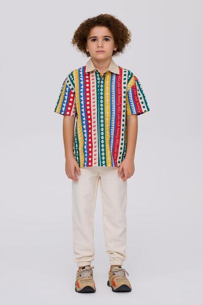 Beverly Hills Polo Club Bg Store Erkek Çocuk Desenli Gömlek