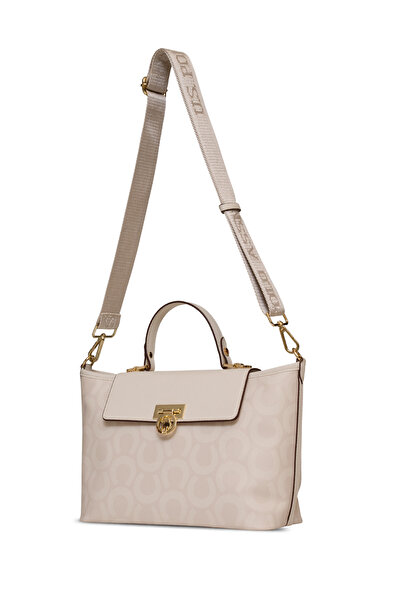 U.S. Polo Assn. Women's Messenger Bag Ecru - Us25156