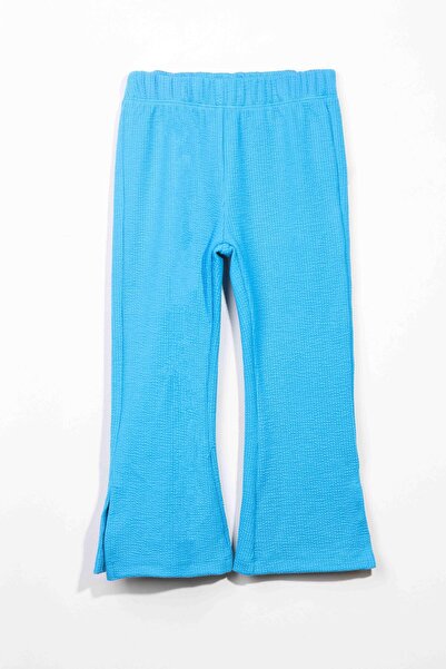 LUESS Colanți pentru fete cu fantă cu vafe (2-3 ani, 8-9 ani)