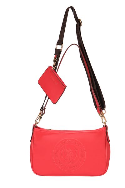 U.S. Polo Assn. Geantă roșie de umăr pentru femei - Us25272