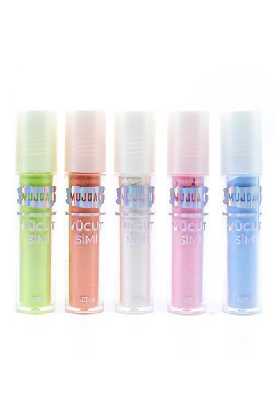 MUJGAN 5-Color Body Glitter Set