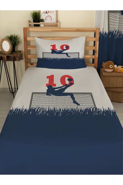 milroma طقم بيكيه مفرد مطبوع ومزخرف للأطفال والرضع مقاس 160x220 سم