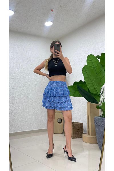 Nazline FUSTA MINI CU MODEL STRATIFICAT DE DĂME
