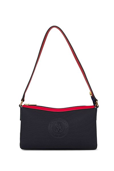 U.S. Polo Assn. Geantă de umăr pentru femei bleumarin-roșu-alb Us25257