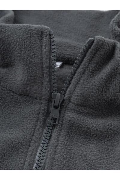 Trendiz Unisex Polar Dik Yaka Sweatshirt Antrasit 2051
